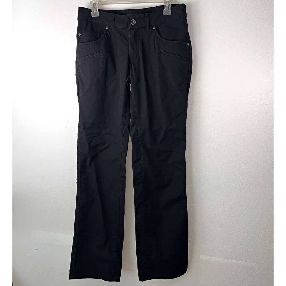 5.11 Tactical Women's Black Solid Tactical Pants Size 8 Long Cotton/Poly
